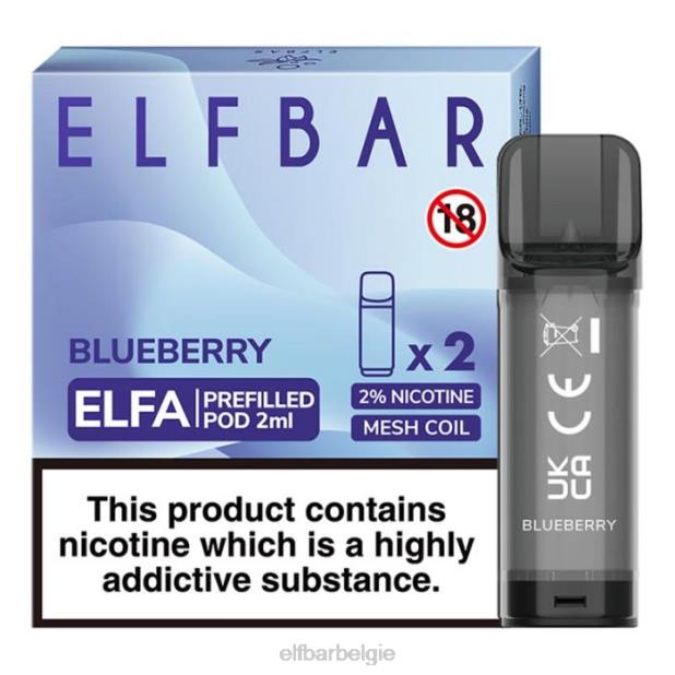 elfbar elfa voorgevulde capsule - 2 ml - 20 mg (2 stuks) bosbes FH0H106