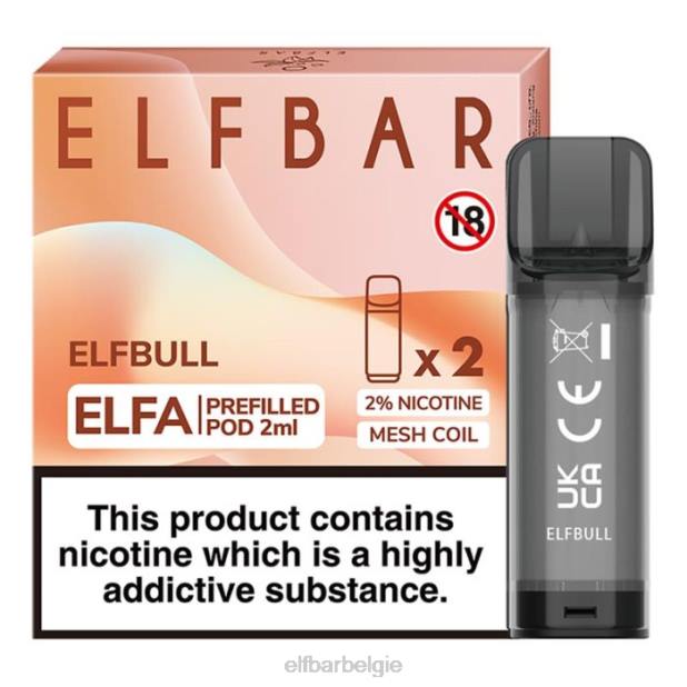 elfbar elfa voorgevulde capsule - 2 ml - 20 mg (2 stuks) elf stier FH0H128