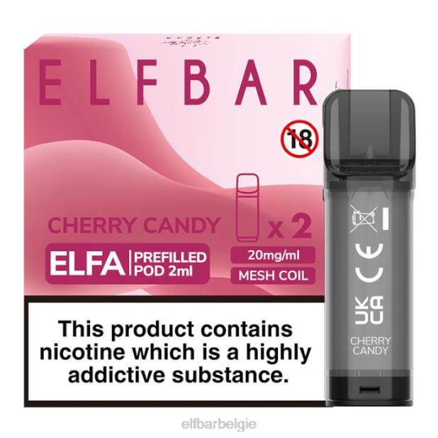 elfbar elfa voorgevulde capsule - 2 ml - 20 mg (2 stuks) kersen snoep FH0H131