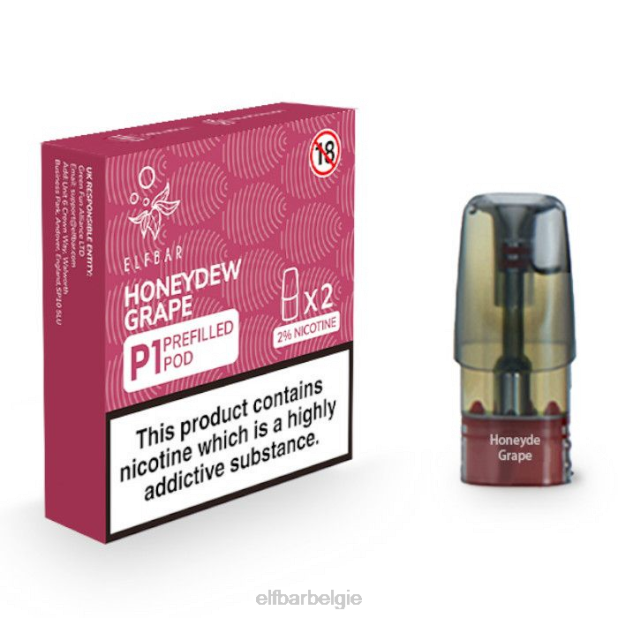 elfbar mate 500 p1 voorgevulde peulen - 20 mg (2 stuks) honingdauw druif FH0H163